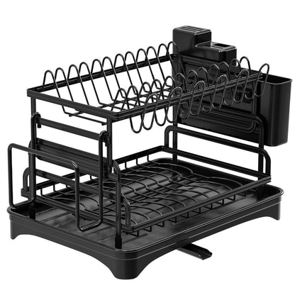 Двоярусна сушарка для посуду 42х33х29см, JYG 505VENH7 / Кухонний органайзер для посуду