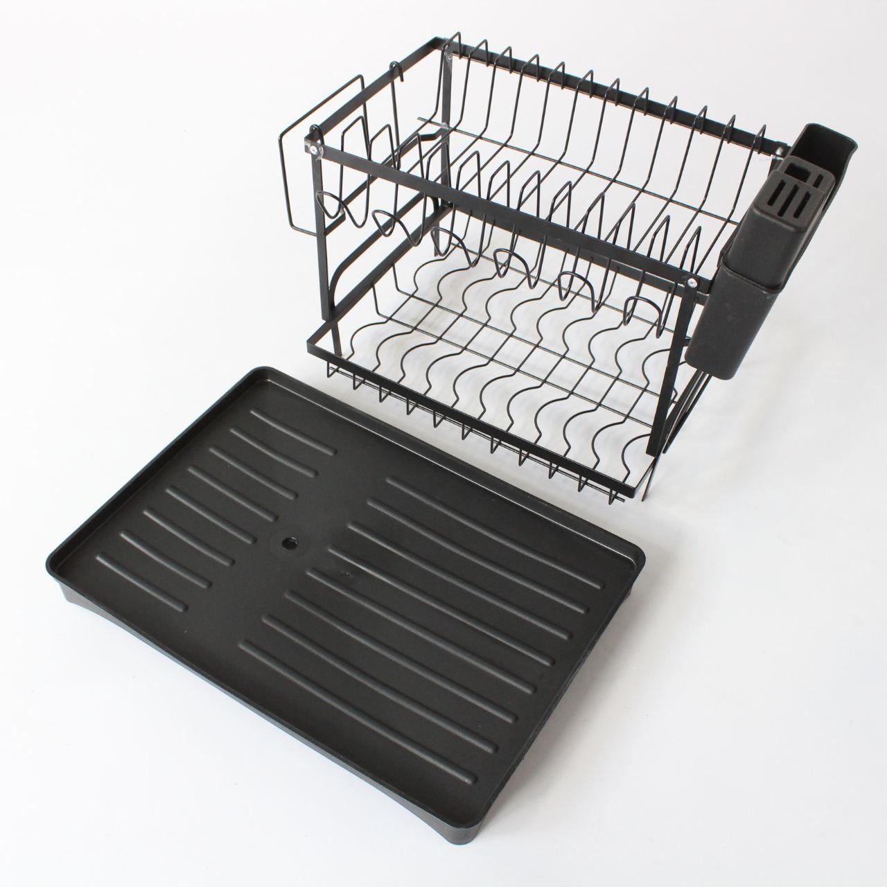 Двоярусна сушарка для посуду 42х33х29см, JYG 505VENH7 / Кухонний органайзер для посуду