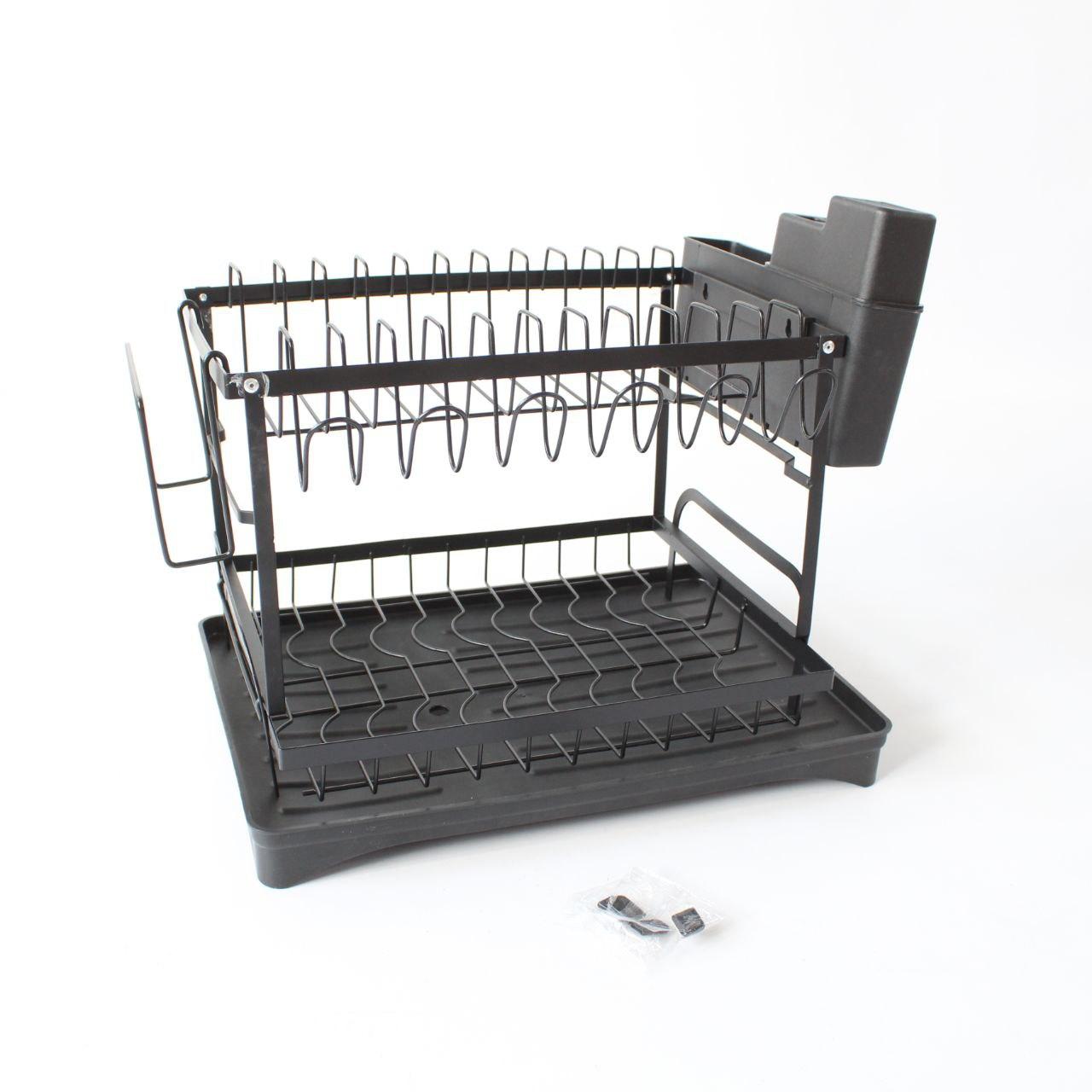 Двоярусна сушарка для посуду 42х33х29см, JYG 505VENH7 / Кухонний органайзер для посуду