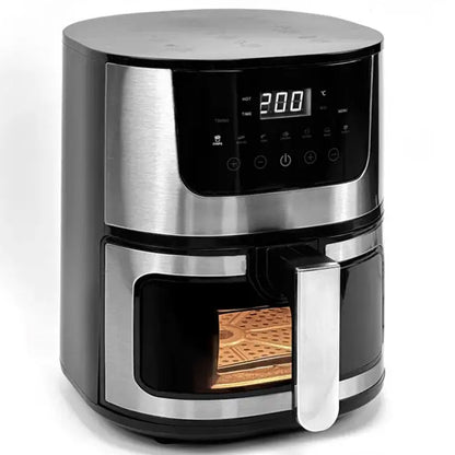 Аерофритюрниця 8л, 4200Вт, Rainberg RB-2268 / Сенсорна фритюрниця без олії / Мультипіч / Аерогриль