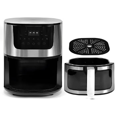 Аерофритюрниця 8л, 4200Вт, Rainberg RB-2268 / Сенсорна фритюрниця без олії / Мультипіч / Аерогриль