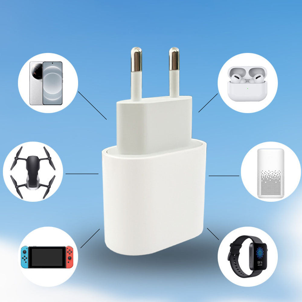 Мережевий зарядний пристрій 20W USB-C / Заряджання для телефону / Зарядний телефон / Блочок швидкої зарядки