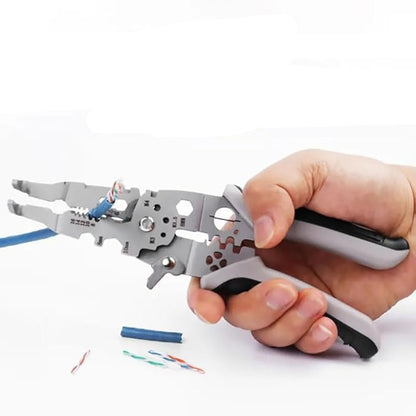 Багатофункціональні кліщі-стрипер 21см CH-51 / Плоскогубці / Стріпер для зачистки та обтискання проводів