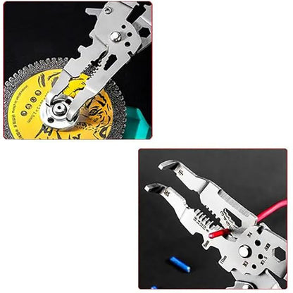 Багатофункціональні кліщі-стрипер 21см CH-51 / Плоскогубці / Стріпер для зачистки та обтискання проводів