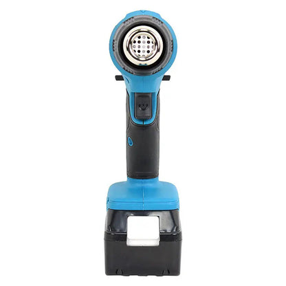 Акумуляторний будівельний фен в кейсі з 3 насадками та 2 АКБ 48В / Технічний фен / Фен промисловий / Термофен