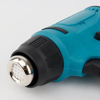 Акумуляторний будівельний фен в кейсі з 3 насадками та 2 АКБ 48В / Технічний фен / Фен промисловий / Термофен