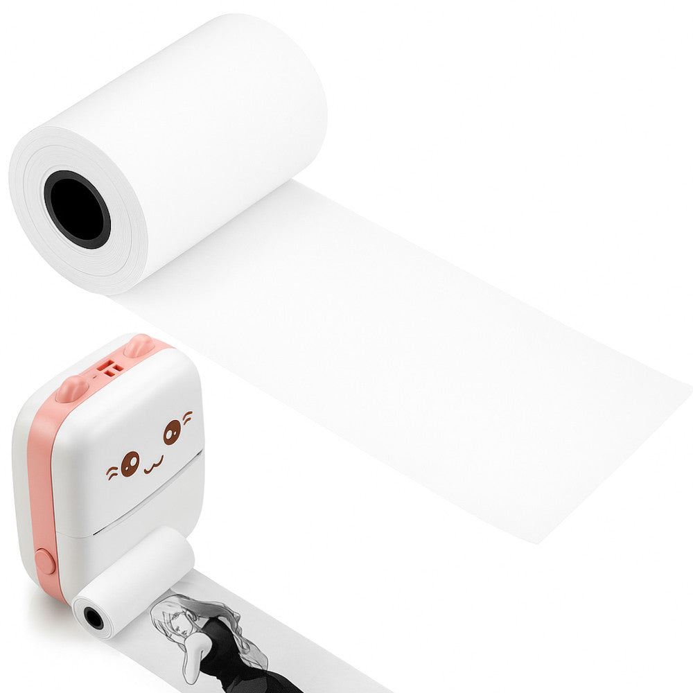 Термопапір для міні принтера 57х25мм, (довжина 5,85м) 1шт / Папір для термопринтера / Папір для міні принтера