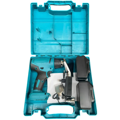Акумуляторний будівельний фен в кейсі з 3 насадками та 2 АКБ 48В / Технічний фен / Фен промисловий / Термофен
