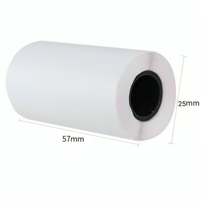 Термопапір для міні принтера 57х25мм, (довжина 5,85м) 1шт / Папір для термопринтера / Папір для міні принтера
