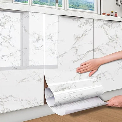 Самоклеюча плівка для кухні 5м х 60см, Мармур / Декоративна плівка для поверхонь / Кухонна плівка самоклейка