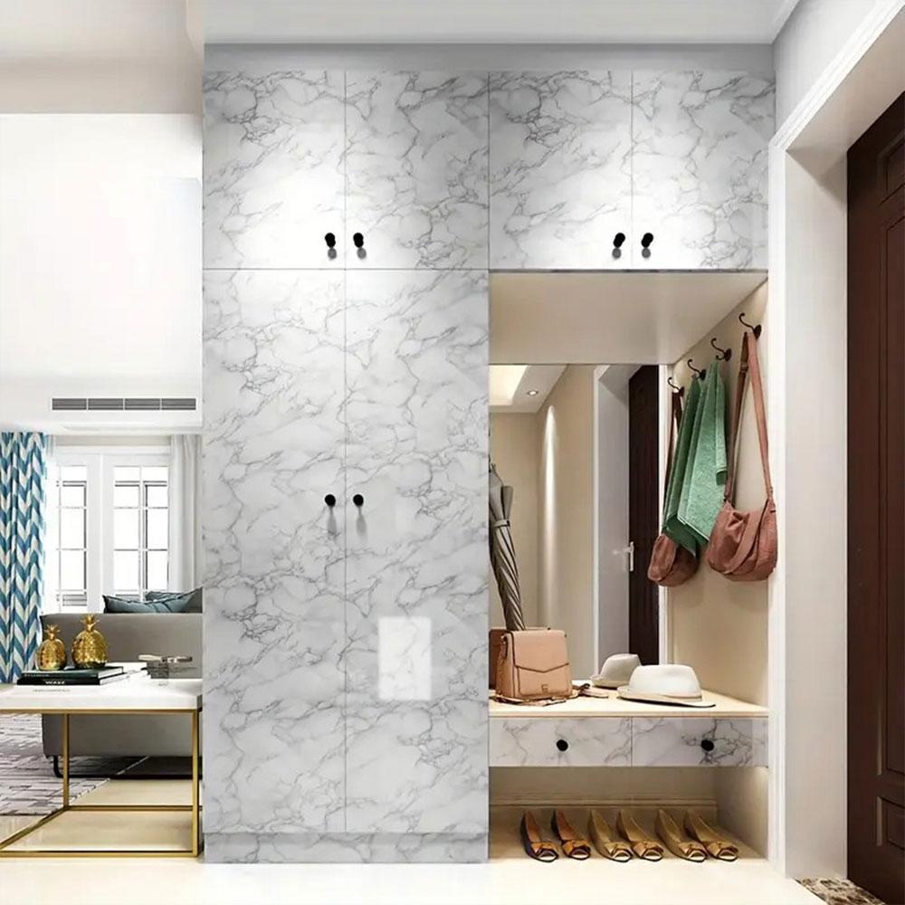 Самоклеюча плівка для кухні 5м х 60см, Мармур / Декоративна плівка для поверхонь / Кухонна плівка самоклейка