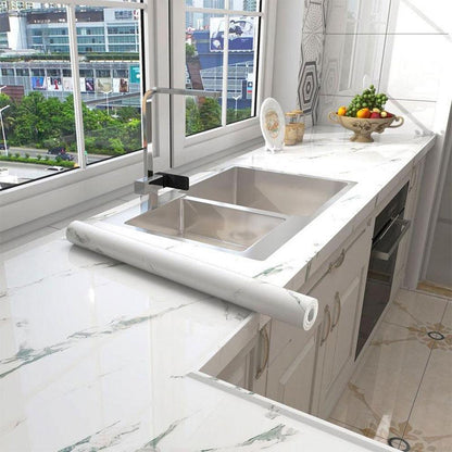 Самоклеюча плівка для кухні 5м х 60см, Мармур / Декоративна плівка для поверхонь / Кухонна плівка самоклейка