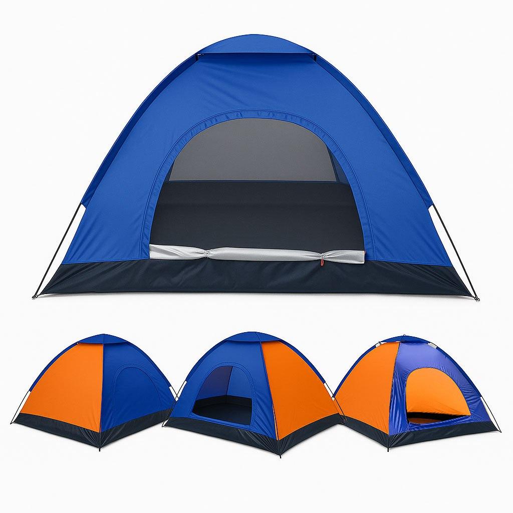 Намет 4-місний (200х200см) + чохол, Синій / Чотиримісний намет / Туристичний намет на 4 персони