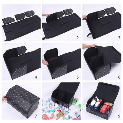 Органайзер у багажник авто (30/30/32 см) Малий / Органайзер у машину / Сумка в багажник