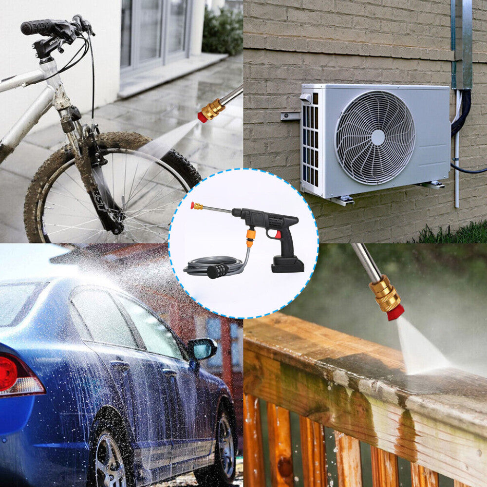 Акумуляторна мийка високого тиску 30V + акумулятор / Бездротовий розпилювач води / Міні мийка для авто