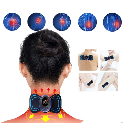 Роликовий масажер для спини та шиї Massager of Neck Kneading / Масажна накидка / Масажер роликовий