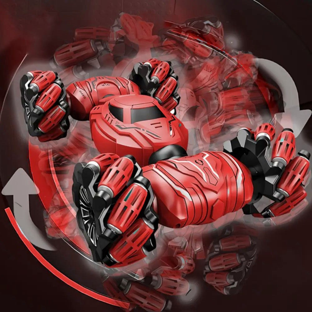 Машинка перевертень на радіокеруванні від USB, 986-14, Червоний / Дитяча трюкова машинка на пульті управління