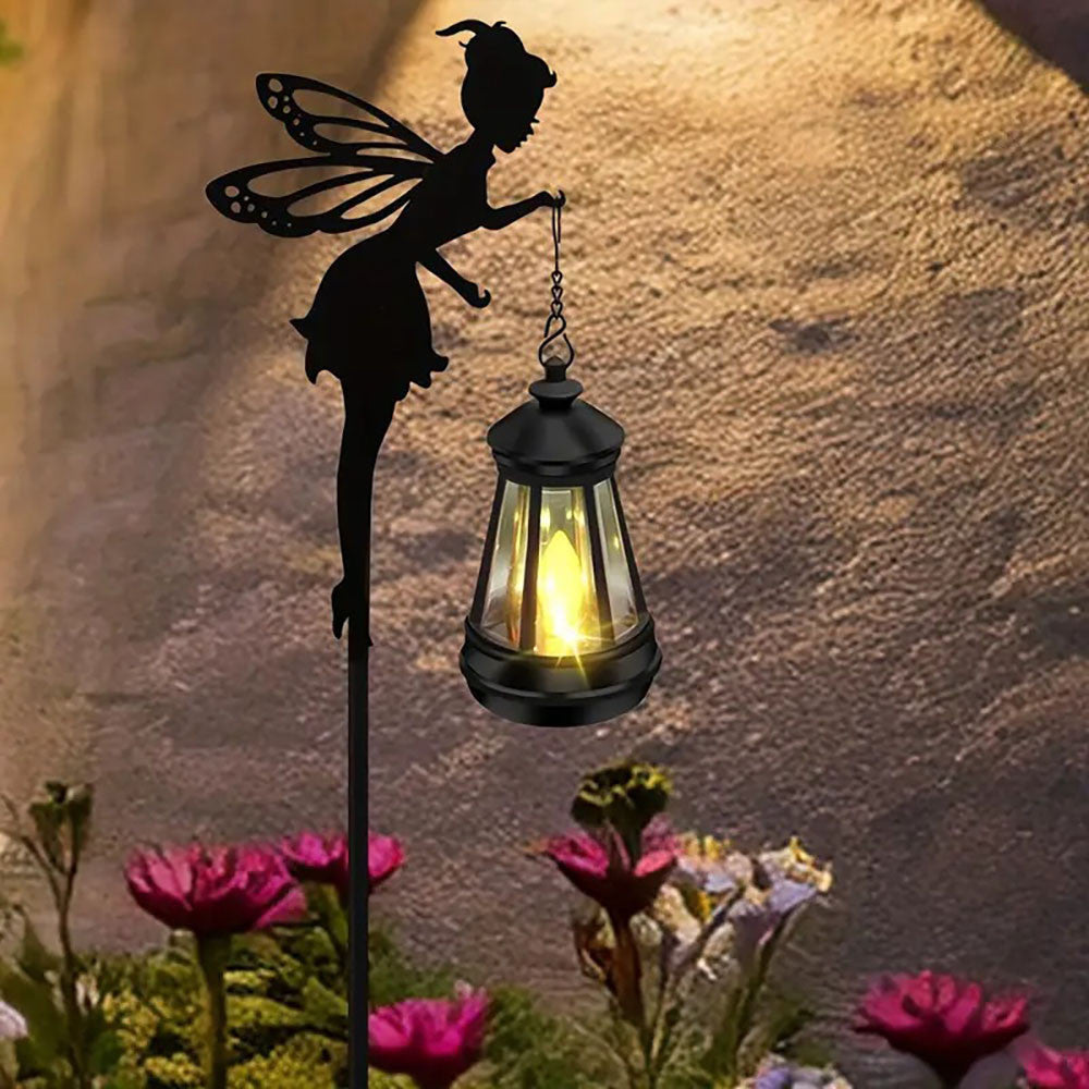 Садовий ліхтар на сонячній батареї Фея, 83см / Садовий світильник вуличний / Вуличний ліхтар для саду