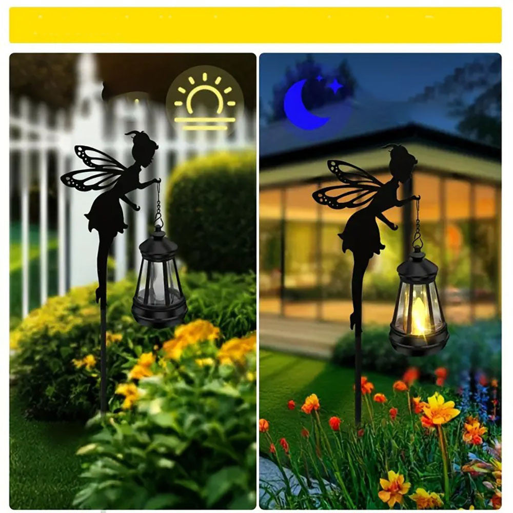 Садовий ліхтар на сонячній батареї Фея, 83см / Садовий світильник вуличний / Вуличний ліхтар для саду