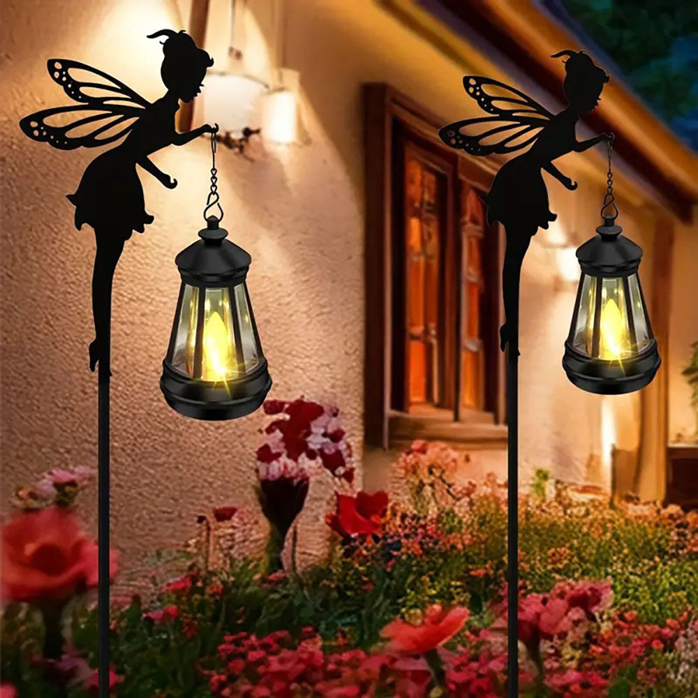 Садовий ліхтар на сонячній батареї Фея, 83см / Садовий світильник вуличний / Вуличний ліхтар для саду