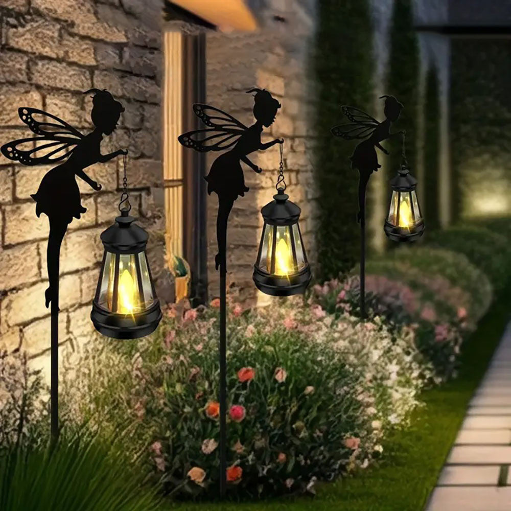Садовий ліхтар на сонячній батареї Фея, 83см / Садовий світильник вуличний / Вуличний ліхтар для саду