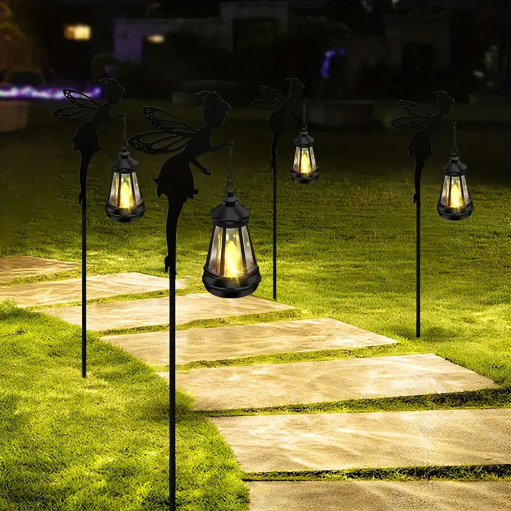 Садовий ліхтар на сонячній батареї Фея, 83см / Садовий світильник вуличний / Вуличний ліхтар для саду