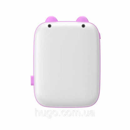 Портативний міні принтер з Bluetooth + рулон термопаперу, Рожевий / Дитячий термопринтер / Фотопринтер