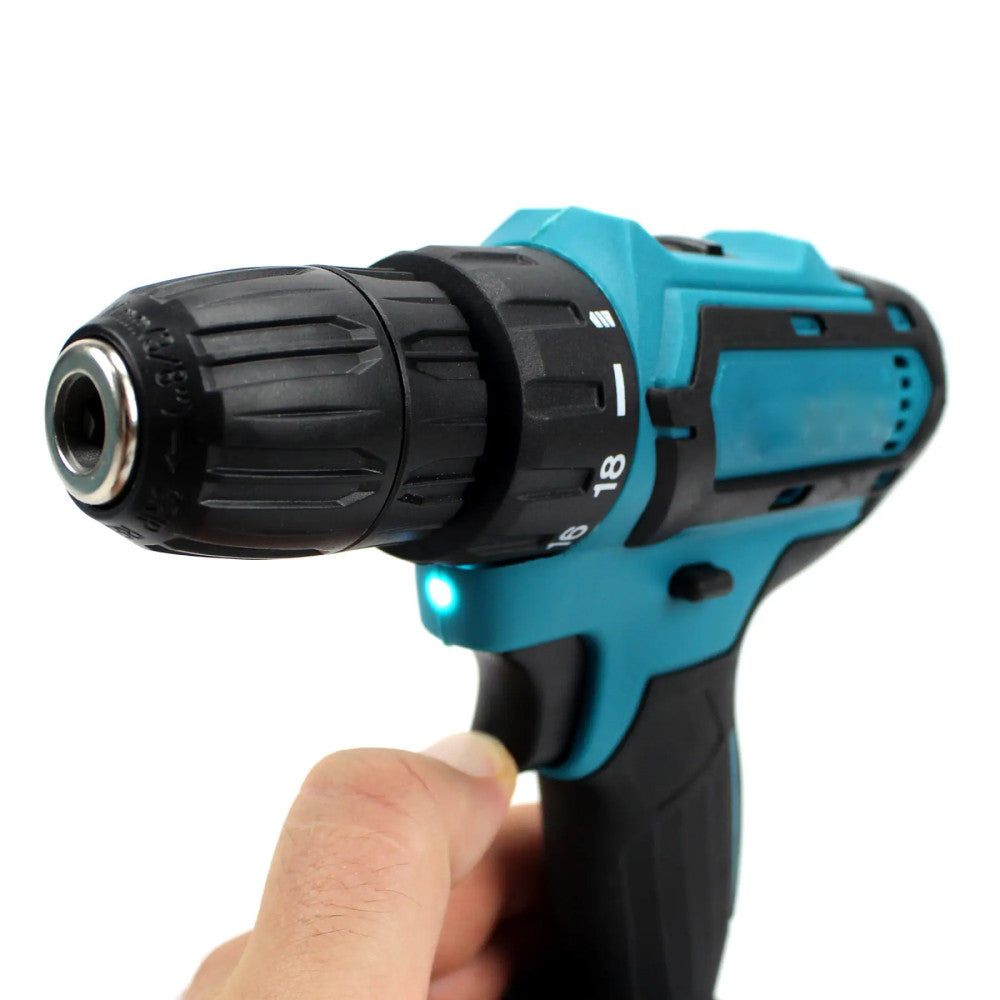 Шуруповерт з набором біт та свердлів + 2 акумулятори 24V в кейсі / Акумуляторний шуруповерт дриль