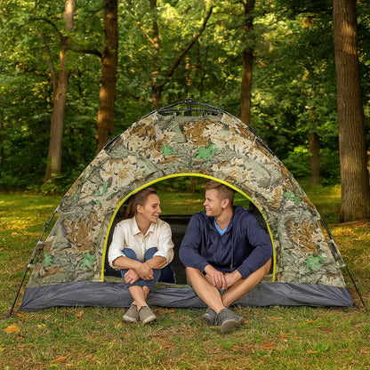 Намет автоматичний 2-х місний, 200х130 см, Камуфляж / Туристичний намет / Намет для кемпінгу