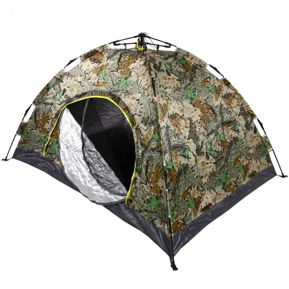 Намет автоматичний 2-х місний, 200х130 см, Камуфляж / Туристичний намет / Намет для кемпінгу