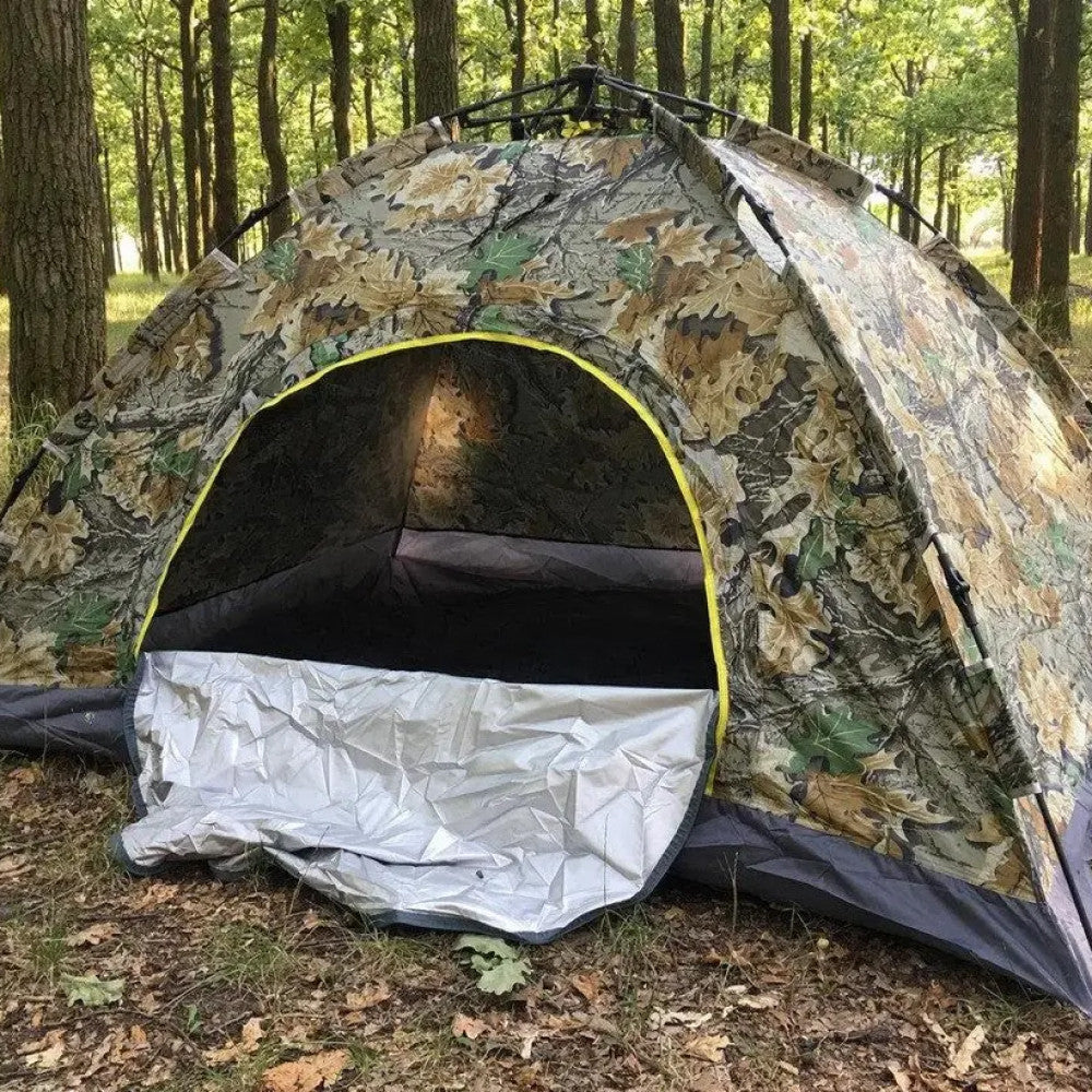 Намет автоматичний 2-х місний, 200х130 см, Камуфляж / Туристичний намет / Намет для кемпінгу