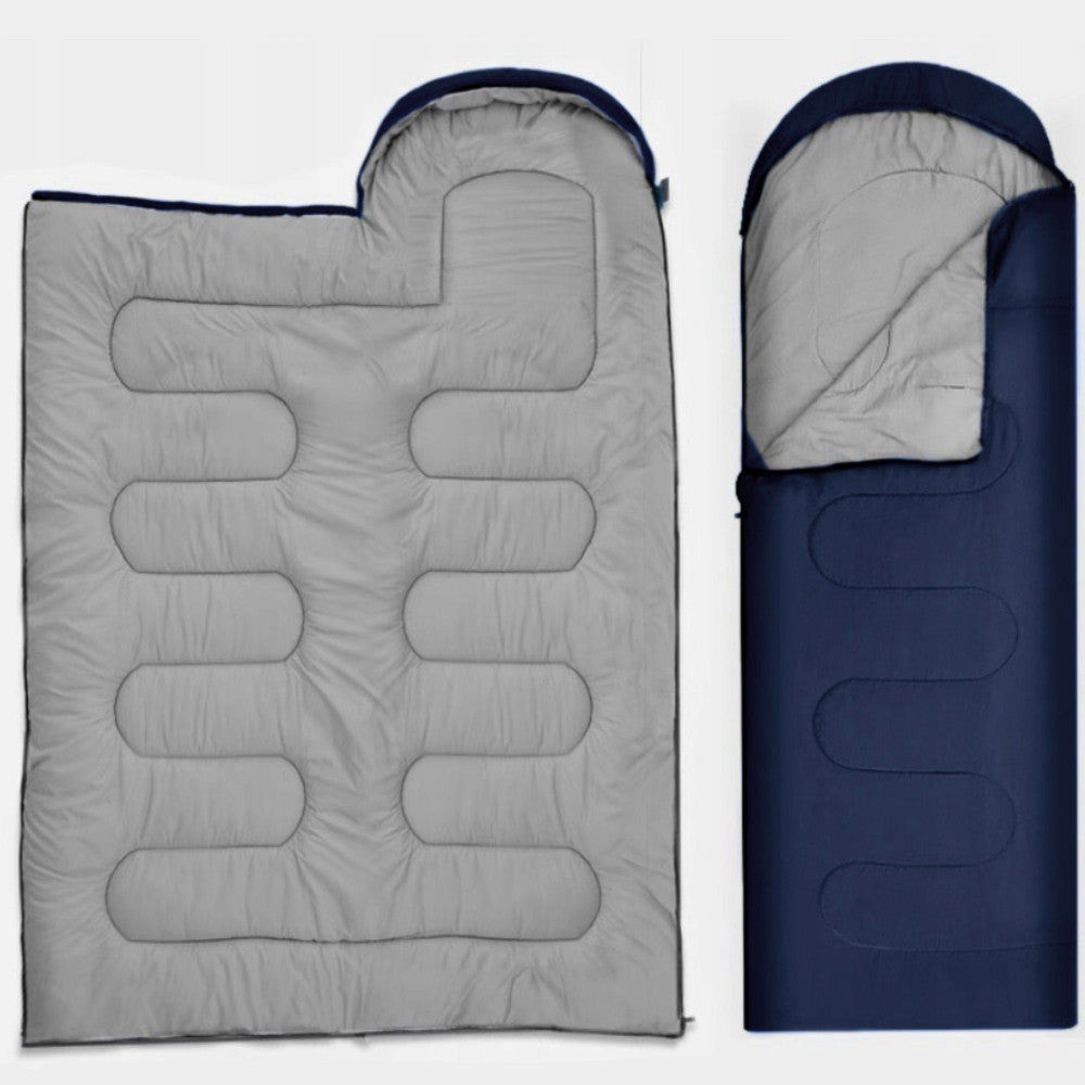Спальний мішок до -15 °C, 210х72 см + чехол, Синій / Зимовий спальний мішок / Спальник / Зимовий спальник