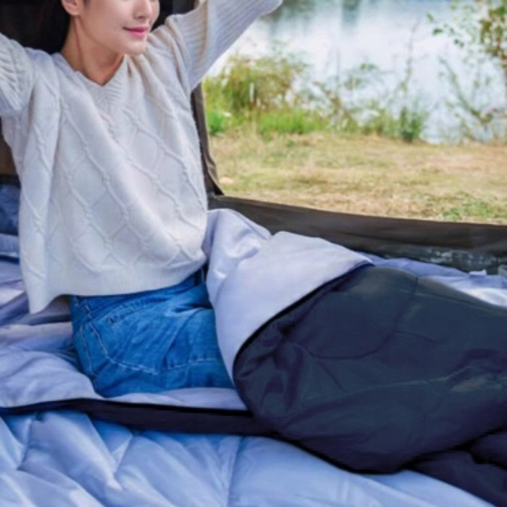 Спальний мішок до -15 °C, 210х72 см + чехол, Синій / Зимовий спальний мішок / Спальник / Зимовий спальник