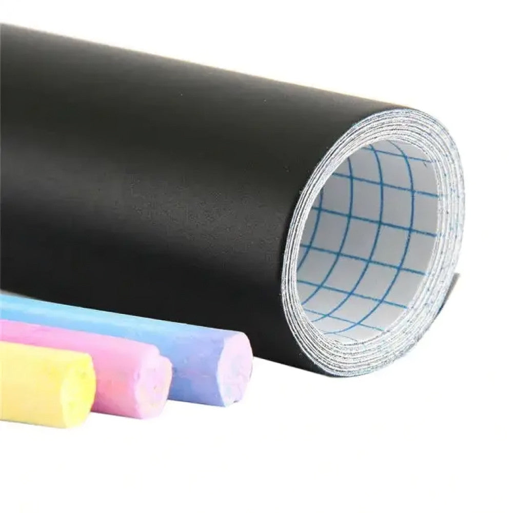 Наклейка плівка на стіну для малювання крейдою 60х200см + 5 різних крейд / Дитяча дошка для малювання крейдою