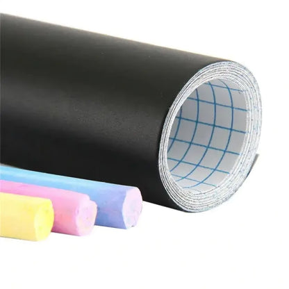 Наклейка плівка на стіну для малювання крейдою 60х200см + 5 різних крейд / Дитяча дошка для малювання крейдою