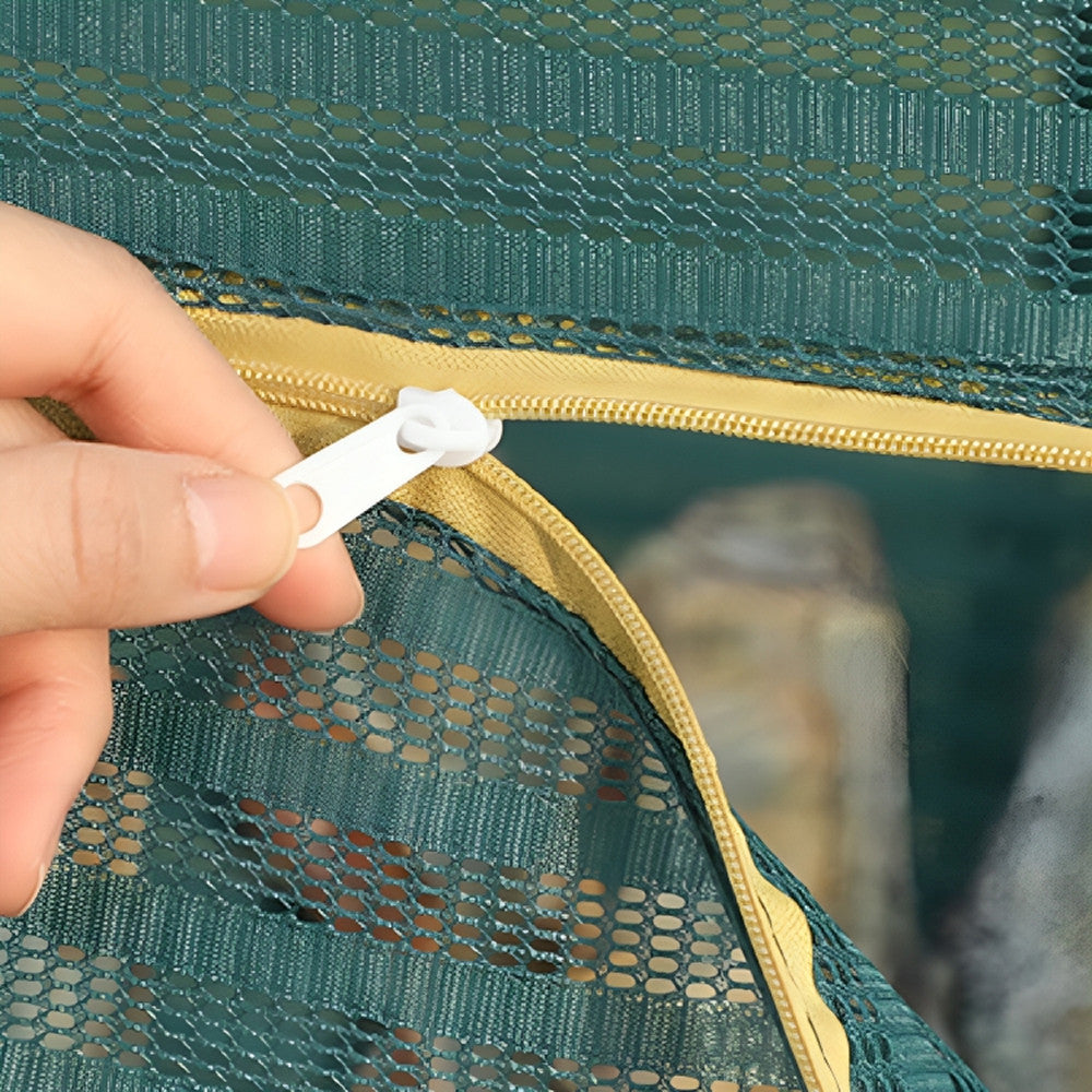 Складна сітка для сушіння риби 60х40х60см, 3 яруси / Сітка сушка для фруктів / Підвісна сушарка для грибів