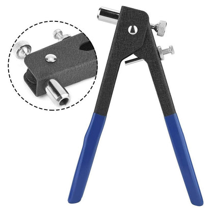 Заклепувальний пістолет + насадки 5шт, M3-M8 / Різьбовий заклепник ручний