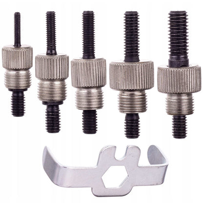 Заклепувальний пістолет + насадки 5шт, M3-M8 / Різьбовий заклепник ручний