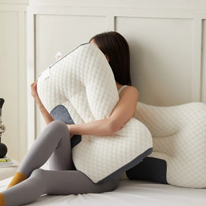 Ортопедична подушка для сну 70х40х10см / Анатомічна подушка під голову / Гіпоалергенна подушка для шиї