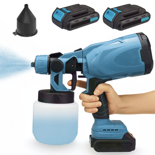 Краскопульт акумуляторний 800мл + 2 акумулятори 24В, JK-SG1 / Фарборозпилювач з регулюванням ширини