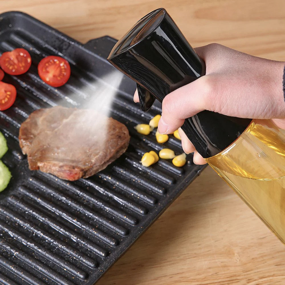 Розпилювач для олії 200 мл, MAG-595, Чорний / Дозатор для оливкової олії та оцту / Cпрей для олії