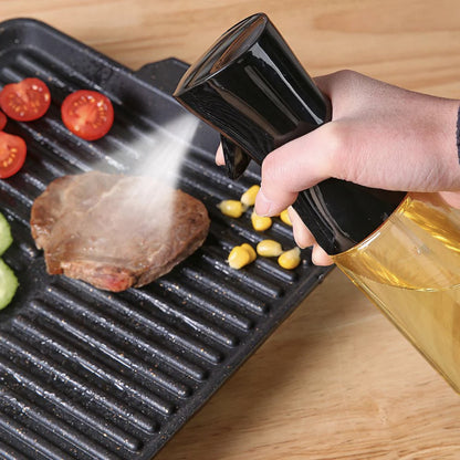 Розпилювач для олії 200 мл, MAG-595, Чорний / Дозатор для оливкової олії та оцту / Cпрей для олії