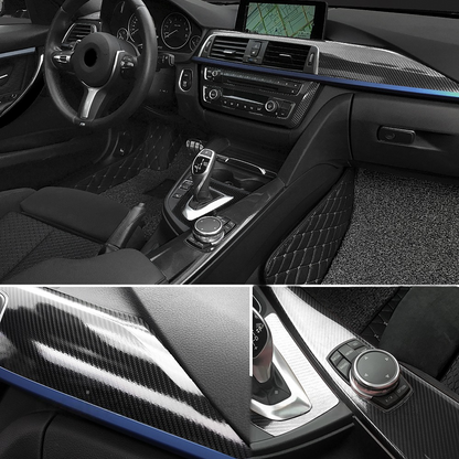 Карбонова плівка 3D, 30х150 см, 1 рулон / Самоклеюча плівка карбонова для авто / Захисна плівка для авто