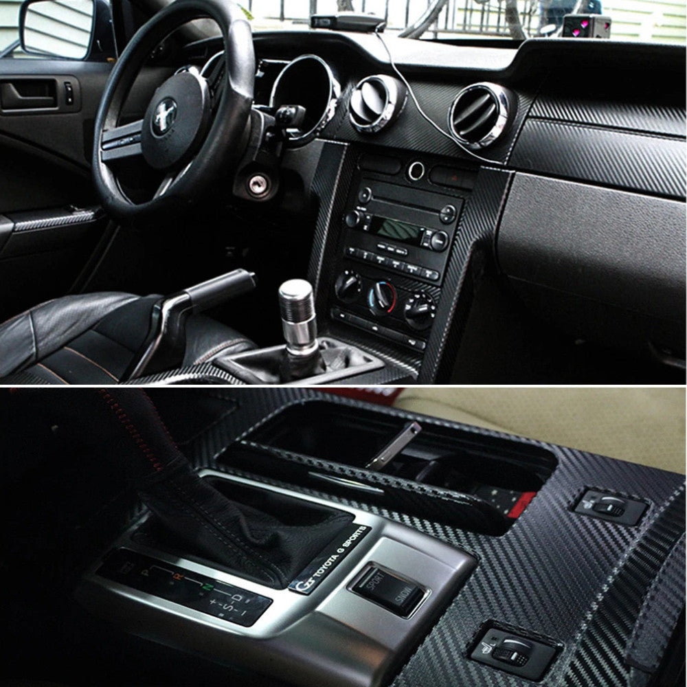 Карбонова плівка 3D, 30х150 см, 1 рулон / Самоклеюча плівка карбонова для авто / Захисна плівка для авто