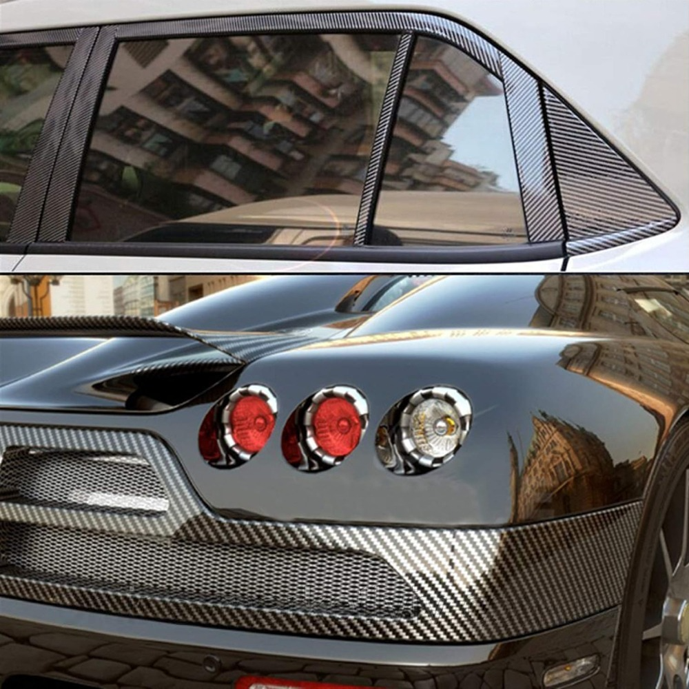 Карбонова плівка 3D, 30х150 см, 1 рулон / Самоклеюча плівка карбонова для авто / Захисна плівка для авто