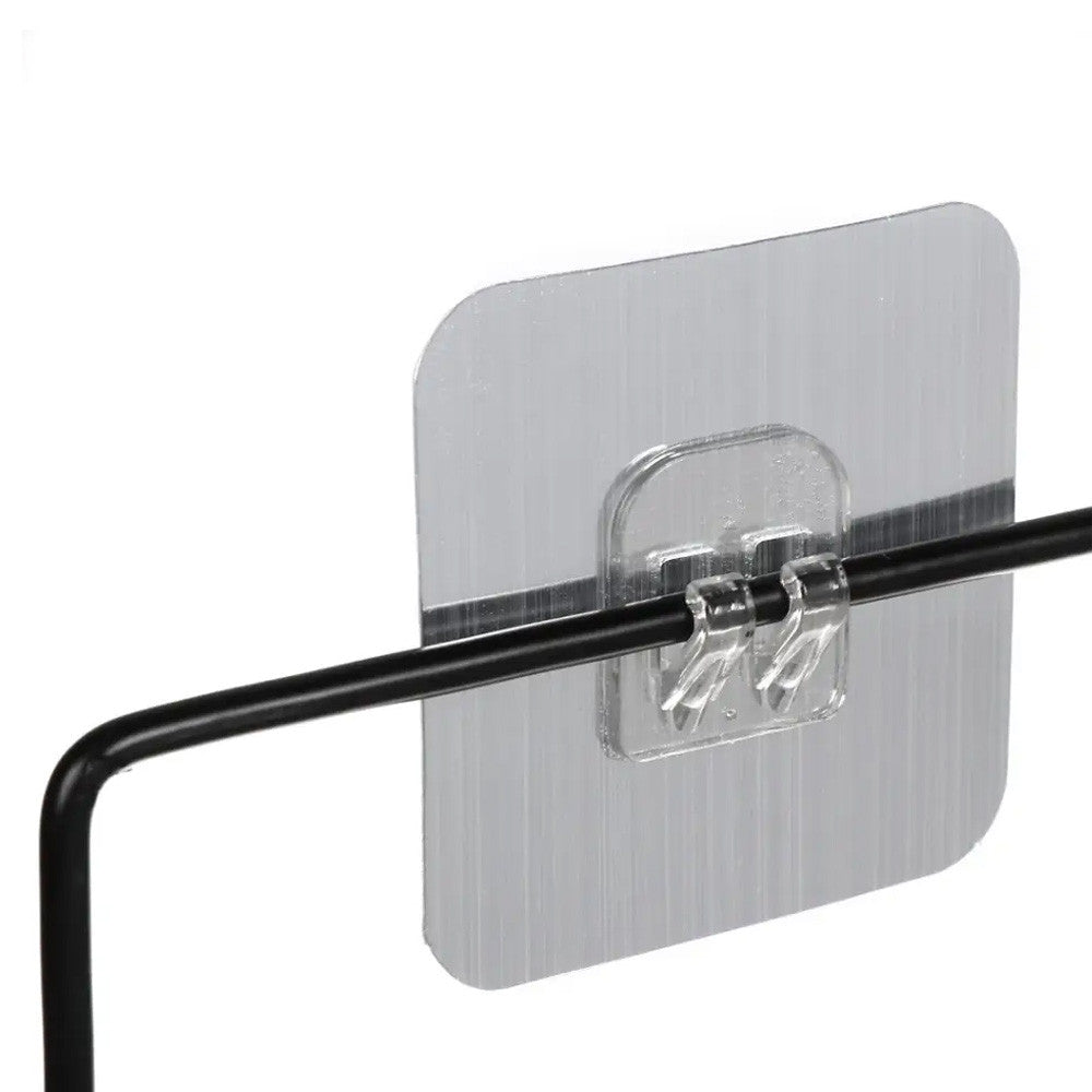 Настінна полиця для ванної кімнати 2-х ярусна 42,5 см, Чорна / Підвісний органайзер-кошик / Полиця на стіну