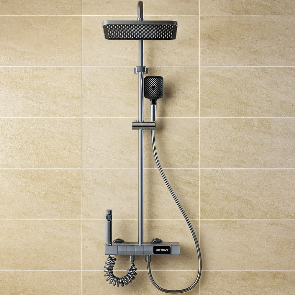 Душова система з термостатом та LED-дисплеєм 120см, AA6-6 / Комплект для душу / Душова стійка у ванну