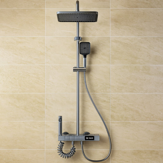 Душова система з термостатом та LED-дисплеєм 120см, AA6-6 / Комплект для душу / Душова стійка у ванну