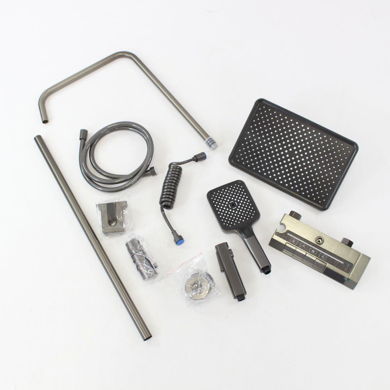 Душова система з термостатом та LED-дисплеєм 120см, AA6-6 / Комплект для душу / Душова стійка у ванну