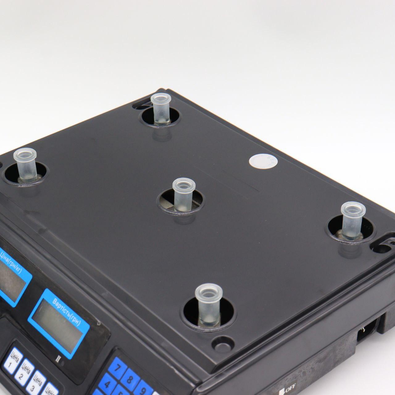 Ваги торгові до 50 кг з лічильником ціни, Crystal CT-500 / Настільні ваги з акумулятором / Ваги електронні